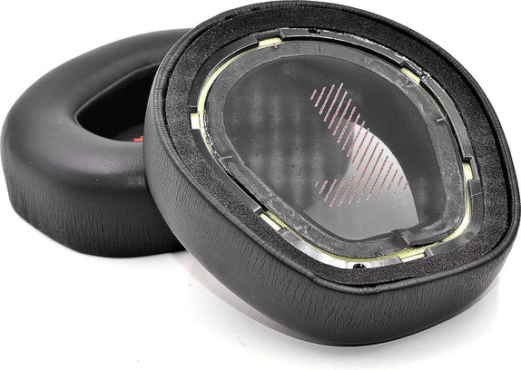 Perne de schimb pentru JBL Quantum One, Spumă cu memorie + piele PU, Negru, 1 pereche