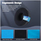 Perne de schimb pentru JBL JR300, T450BT, T500BT, T600, Spumă cu memorie + Piele + Textil, Negru, Gel răcoritor, 1 pereche