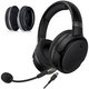 Perne de schimb pentru Kingston HyperX Cloud Orbit S, Spumă cu memorie + piele PU, Negru, 1 pereche