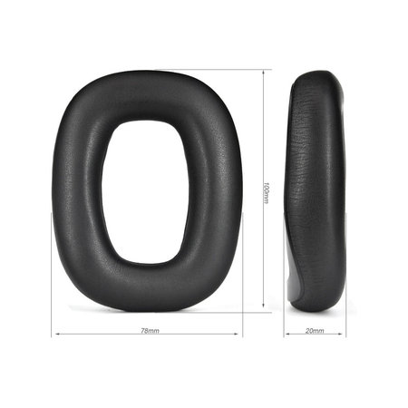 Perne de schimb cu magnet pentru Logitech Astro A30, Spumă cu memorie + piele PU, Negru, 1 pereche