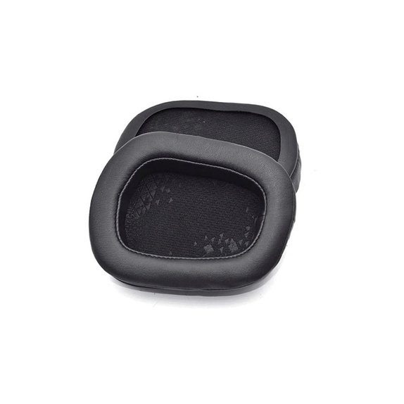 Perne de schimb pentru Logitech G633 Artemis, G933 Artemis, Spumă cu memorie + Piele, Negru, 1 pereche
