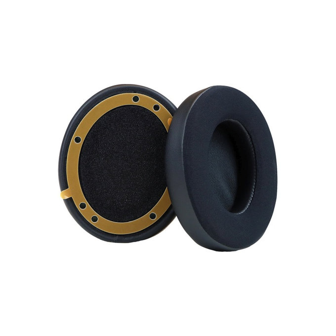 Perne de schimb pentru Beats Studio Pro, Spumă cu memorie + Textil + Piele, Negru, Gel răcoritor, 1 pereche