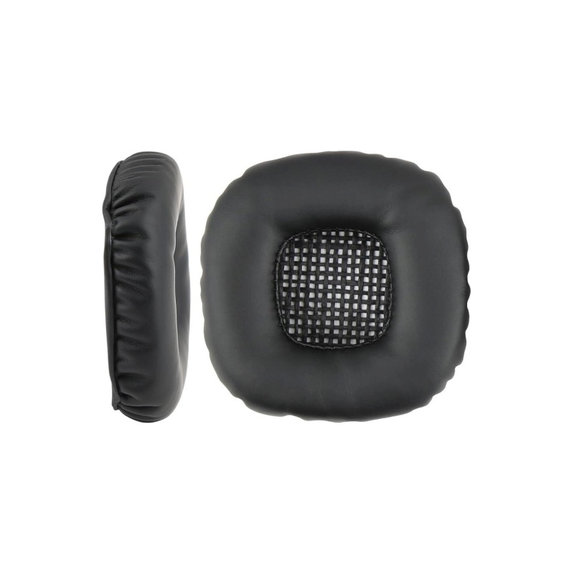 Perne de schimb pentru Marshall Major V, Spumă cu memorie + Piele, Negru, 1 pereche