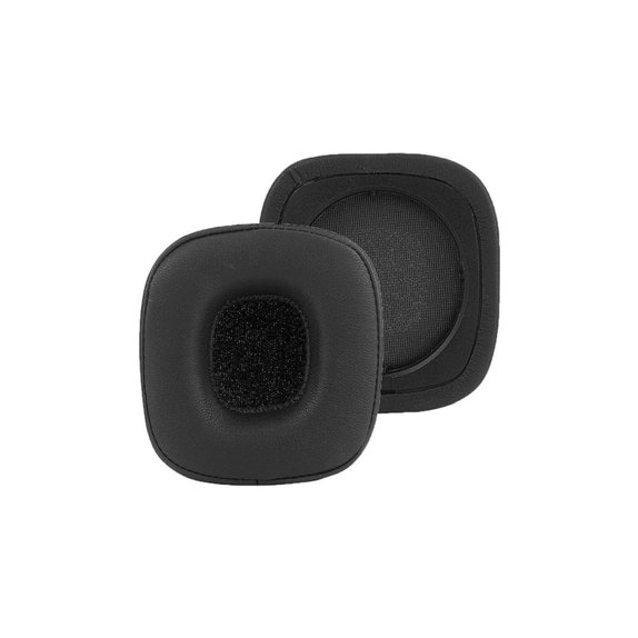 Perne de schimb pentru Marshall Major IV, Spumă cu memorie + piele PU, Negru, 1 pereche
