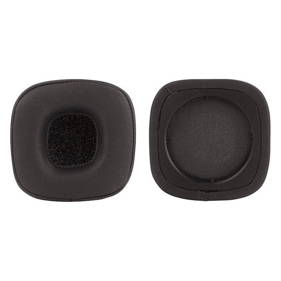 Perne de schimb pentru Marshall Major IV, Spumă cu memorie + piele PU, Negru, 1 pereche