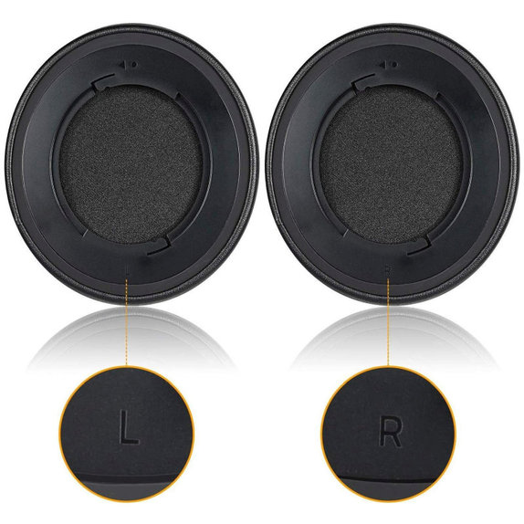 Perne de schimb pentru Razer Nari 7.1 THX, Spumă cu memorie + piele PU, Negru, 1 pereche