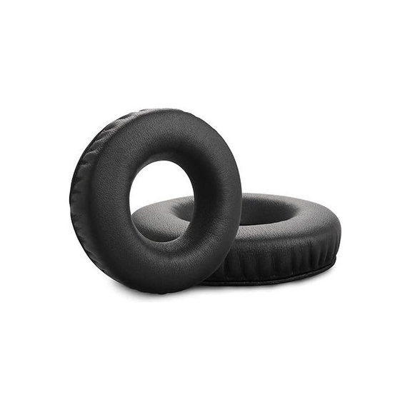 Perne de schimb pentru Sennheiser HD25, SP 25-1 II, PC150, Spumă cu memorie + piele PU, Negru, 1 pereche