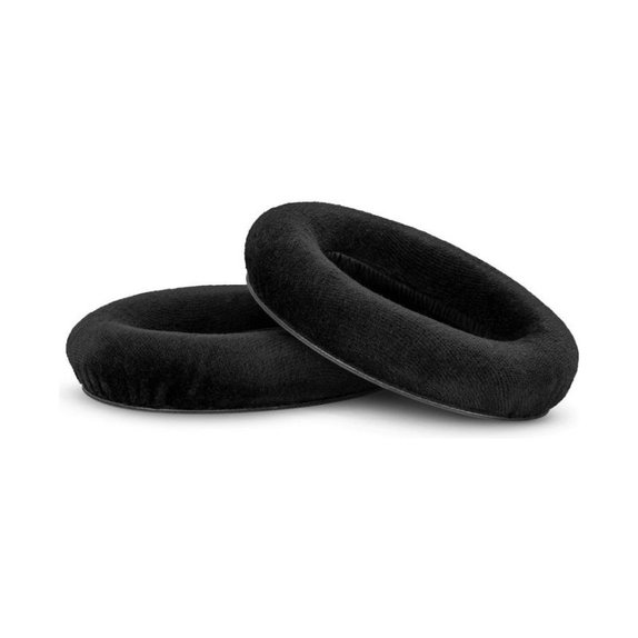 Perne de schimb pentru Sennheiser HD545, HD600, HD650, Spumă cu memorie + Textil, Negru, 1 pereche