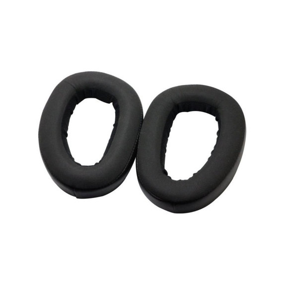 Perne de schimb pentru Sennheiser GSP500, GSP600, Spumă cu memorie + piele PU, Negru, 1 pereche