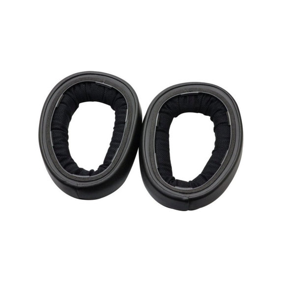 Perne de schimb pentru Sennheiser GSP500, GSP600, Spumă cu memorie + piele PU, Negru, 1 pereche