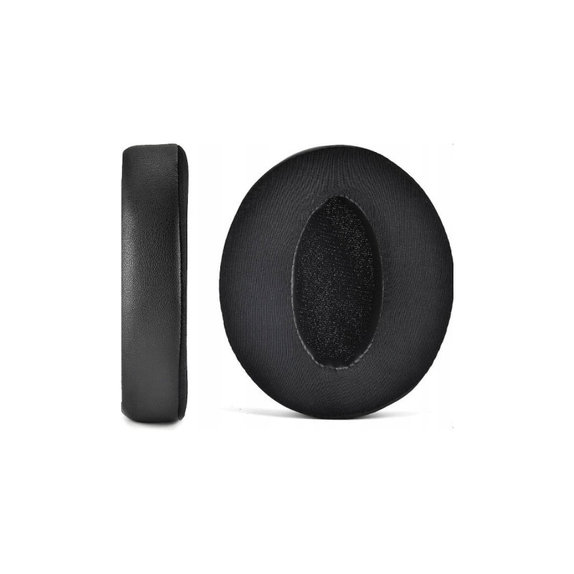 Perne de schimb pentru Sennheiser HD4.50, Spumă cu memorie + Textil + Piele, Negru, Gel răcoritor, 1 pereche