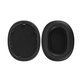 Perne de schimb pentru Sony WH-1000XM5, Spumă cu memorie + Piele, Negru, 1 pereche