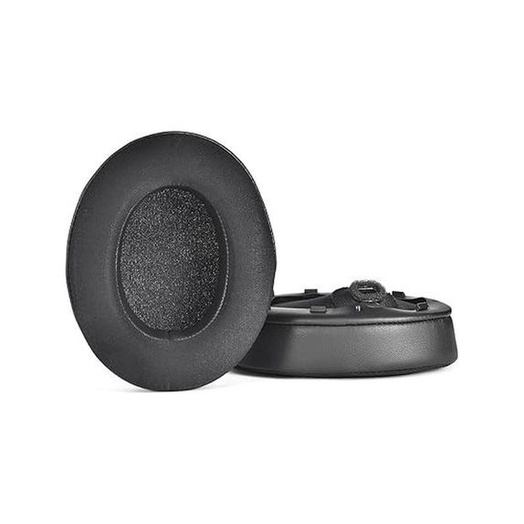 Perne de schimb pentru Sony WH-1000XM4, Spumă cu memorie + Textil + Piele, Negru, Gel răcoritor, 1 pereche