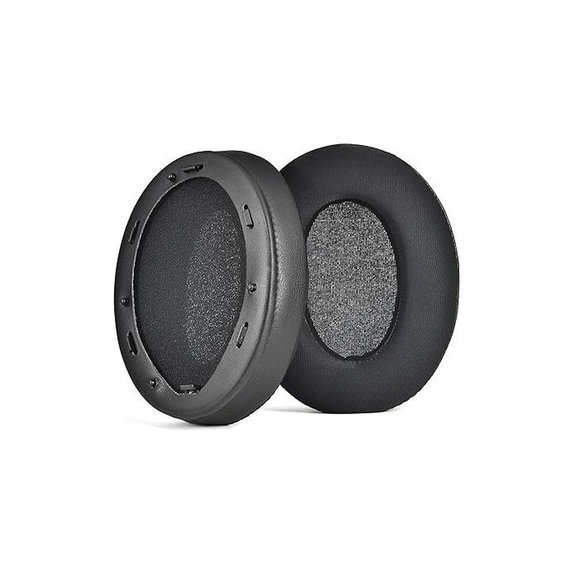 Perne de schimb pentru Sony WH-1000XM3, Spumă cu memorie + Textil + Piele, Negru, Gel răcoritor, 1 pereche
