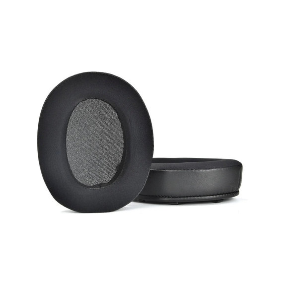 Perne de schimb pentru Sony WH-XB910N, Spumă cu memorie + Textil + Piele, Negru, Gel răcoritor, 1 pereche