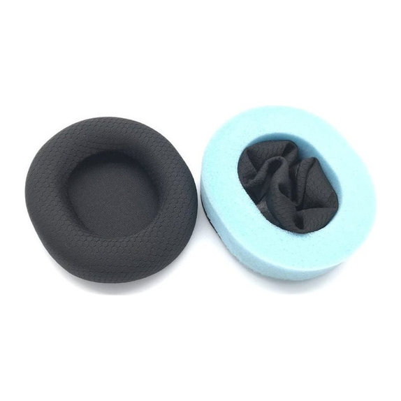 Perne de schimb pentru Steelseries Arctics 1, 3, 5, 7, 9 Pro, Spumă cu memorie + Textil, Negru, 1 pereche