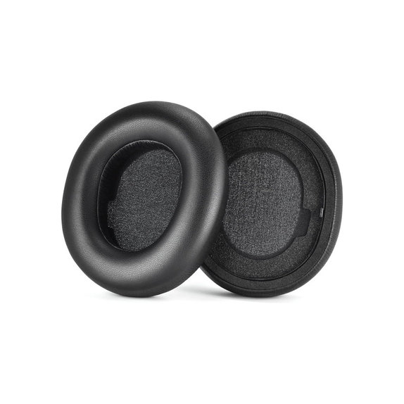 Perne de schimb pentru Steelseries Nova Pro, Spumă cu memorie + piele PU, Negru, 1 pereche