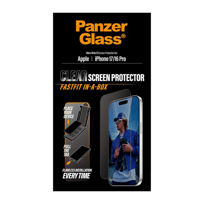 Sticlă securizată UWF cu aplicator pentru Samsung A17/A17 5G, Transparent, PanzerGlass