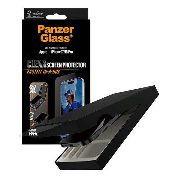 Sticlă securizată UWF cu aplicator pentru Samsung A17/A17 5G, Transparent, PanzerGlass
