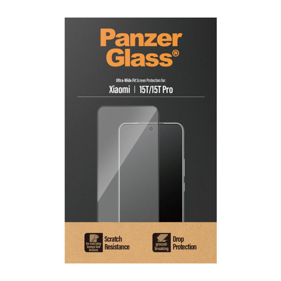 Sticlă securizată UWF pentru Xiaomi 15T/15T Pro, Negru, PanzerGlass
