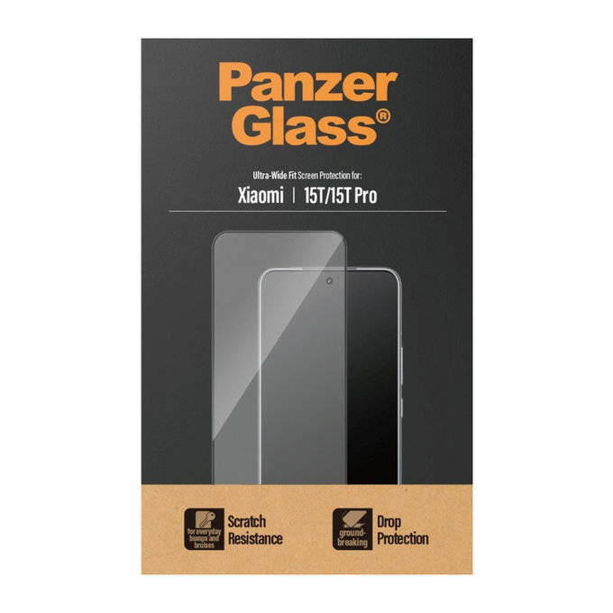 Sticlă securizată UWF pentru Xiaomi 15T/15T Pro, Negru, PanzerGlass