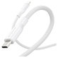 Cablu USB-C, 60 W, Racing, 1,2 m, argintiu-alb, empower