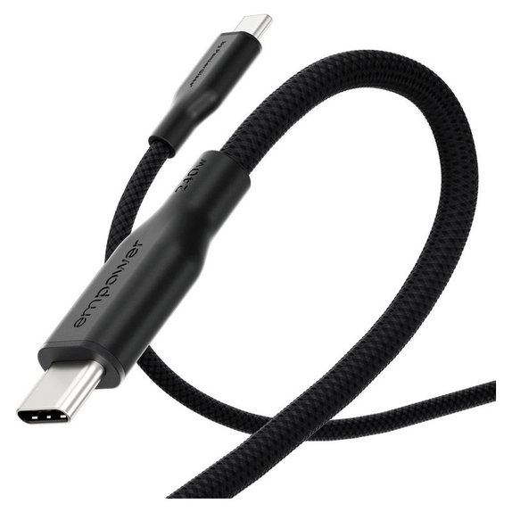 Cablu USB-C, 240 W, Racing, 1, 2 m, Space Black, empower
