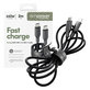 Cablu USB-C, 240 W, Racing, 2 m, Space Black, empower