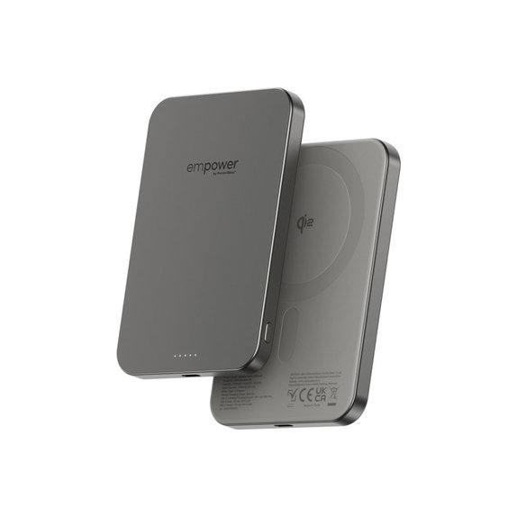 PowerBank wireless 5000 mAh, 20 W, compatibilă cu MagSafe, Qi2/USB-C, Titan, empower