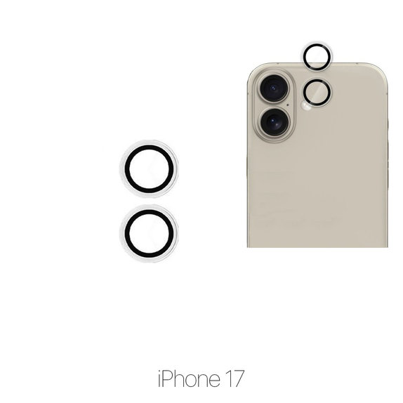 FixPremium Glass - Sticlă Călită Cameră Spate fără Ramă pentru iPhone 17
