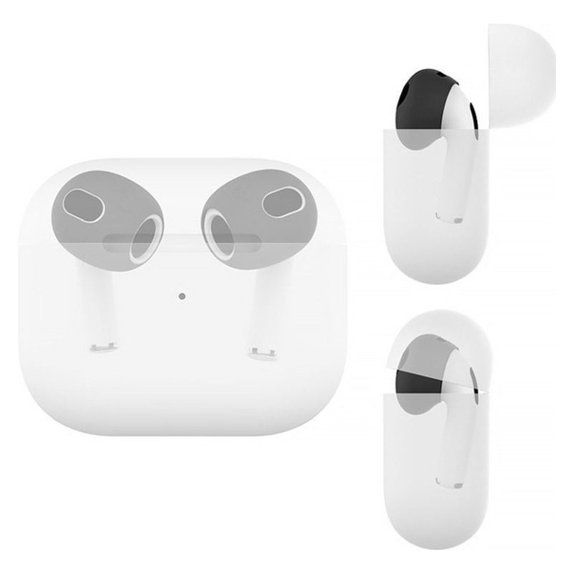 Vârfuri de Urechi din Silicon de Schimb pentru Apple AirPods 3, Negru