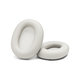 Perne de Schimb pentru Sony WH-1000XM6, Spumă cu memorie + piele PU, Alb, 1 pereche