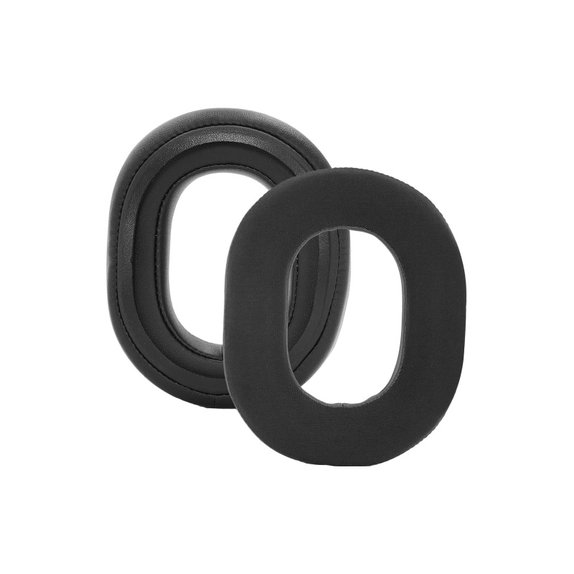 Perne de Schimb pentru Razer Blackshark V3, V3X, Spumă cu memorie + Textil + piele PU, Negru, Gel Răcoritor, 1 pereche