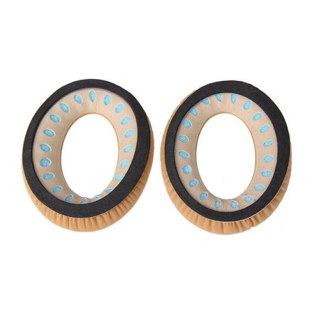Perne de Schimb pentru Bose QuietComfort 2, 15, 25 și 35, Spumă cu memorie + piele PU, Khaki, 1 pereche
