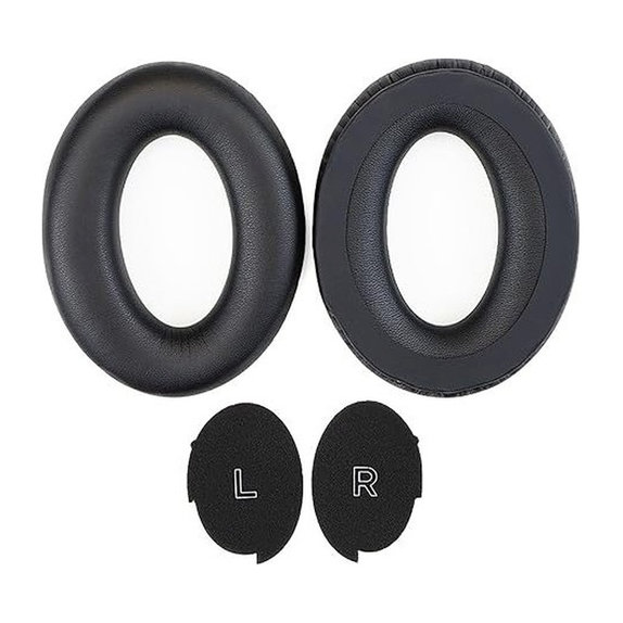 Perne de Schimb pentru Bose Aviation 30, Spumă cu memorie + piele PU, Negru, 1 pereche