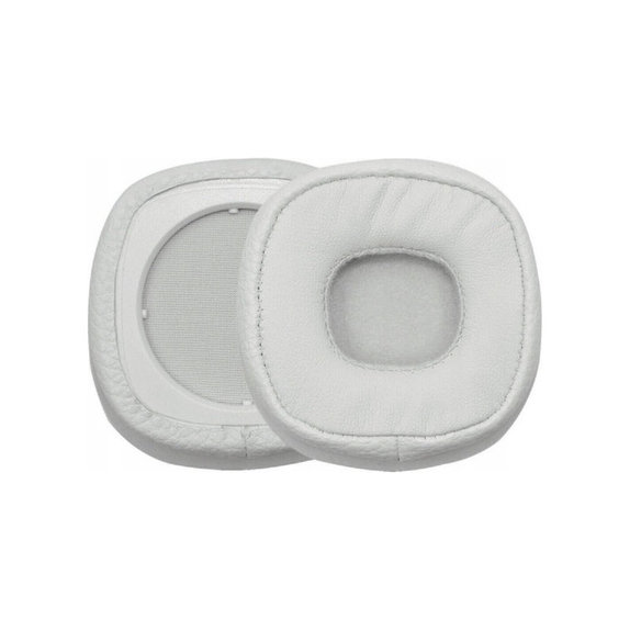 Perne de Schimb pentru Marshall Major IV, Spumă cu memorie + piele PU, Alb, 1 pereche