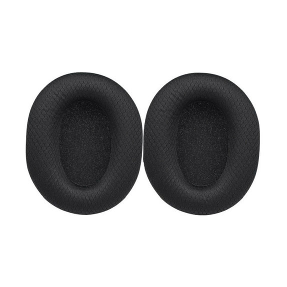 Perne de Schimb pentru Razer Blackshark V2, V2X, V2 Pro, V2 SE, Spumă cu memorie + Textil, Negru, 1 pereche