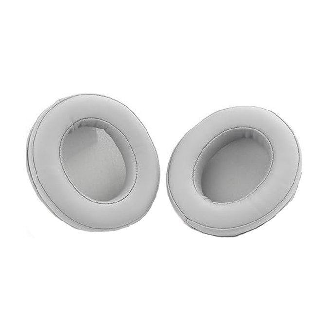 Perne de Schimb pentru Razer Nari și Kraken, Spumă cu memorie + piele PU + Neopren, Gri, 1 pereche