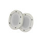 Perne de Schimb pentru Sony WH-ULT900N, Spumă cu memorie + piele PU, Alb, 1 pereche
