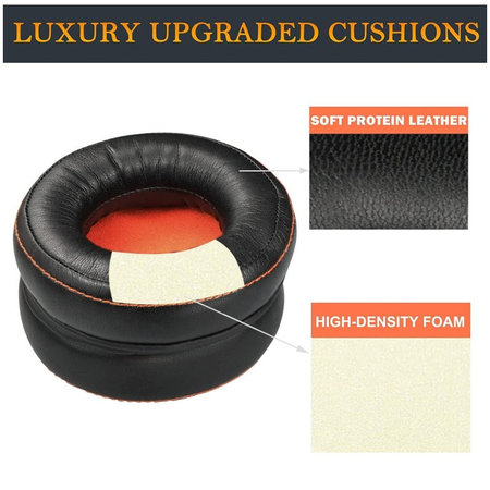 Perne de Schimb pentru SteelSeries Siberia 800, 840, 9H, Spumă cu memorie + Textil, Negru, 1 pereche