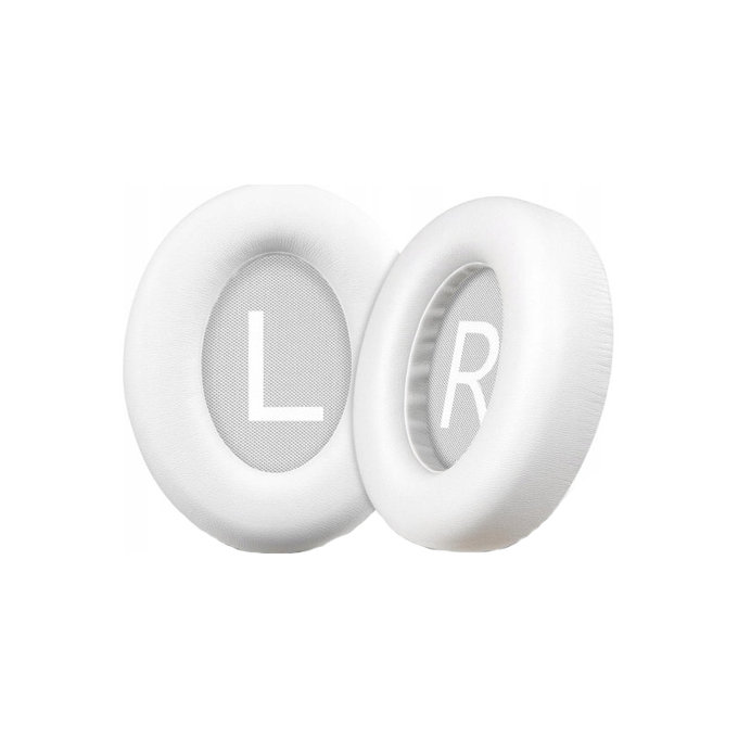 Perne de Schimb pentru Bose 700, NC700, Spumă cu memorie + piele PU, Alb, 1 pereche