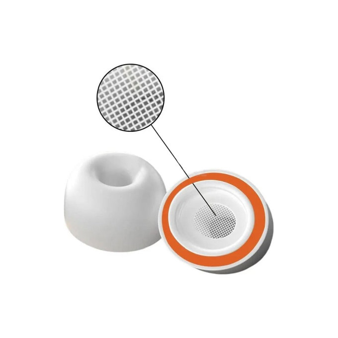 Vârfuri de Urechi din Silicon de Schimb pentru Apple AirPods 1, 2 Pro, M, Spumă cu Memorie, Alb