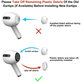 Dopuri din silicon de schimb pentru Apple AirPods 3 Pro, set 3 buc (L, M, S), Alb