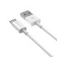 Cablu USB / USB-C Smart, 2.1A, 2m, alb, Devia
