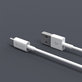 Cablu USB / USB-C Smart, 2.1A, 2m, alb, Devia