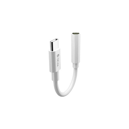 Adaptor Smart 3,5mm Jack / USB-C, alb, Devia