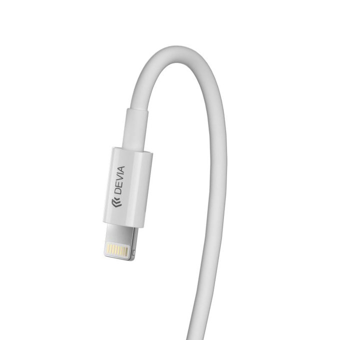 Cablu Lightning / USB-C Smart, PD 27W, 2m, alb, Devia