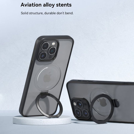 Husă Delight cu MagSafe pentru iPhone 15 Pro Max, negru, Devia