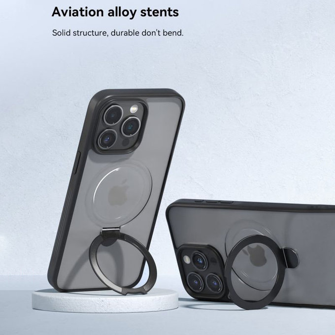 Husă Delight cu MagSafe pentru iPhone 15 Pro Max, negru, Devia