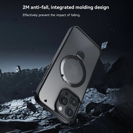 Husă Delight cu MagSafe pentru iPhone 15 Pro Max, negru, Devia